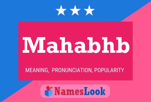 Mahabhb Name Poster