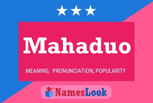 Mahaduo Name Poster