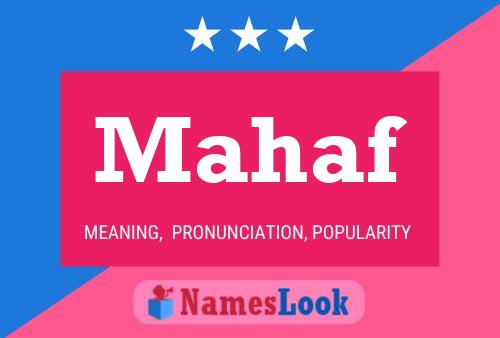 Mahaf Name Poster