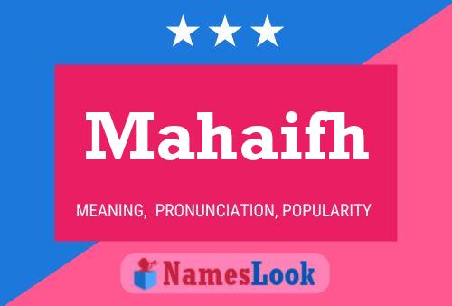 Mahaifh Name Poster