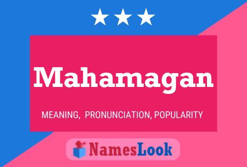 Mahamagan Name Poster