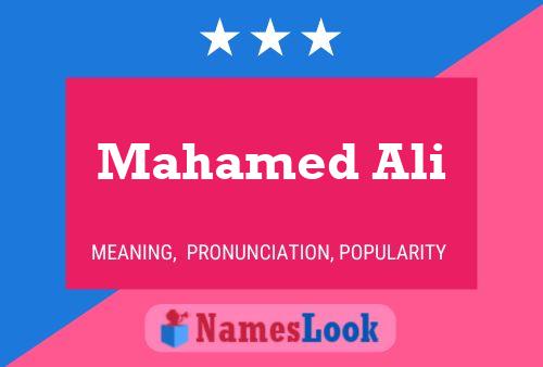 Mahamed Ali Name Poster