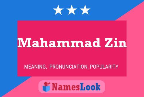 Mahammad Zin Name Poster