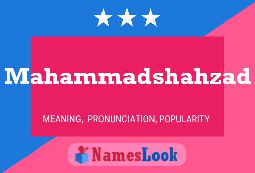 Mahammadshahzad Name Poster