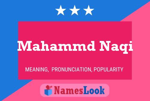 Mahammd Naqi Name Poster