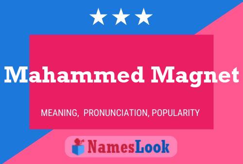 Mahammed Magnet Name Poster