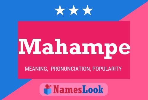 Mahampe Name Poster