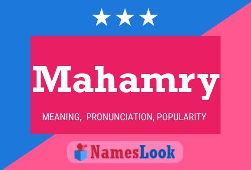 Mahamry Name Poster