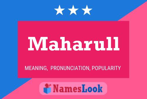 Maharull Name Poster