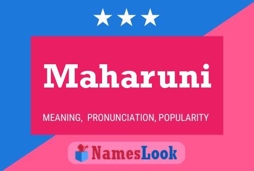 Maharuni Name Poster