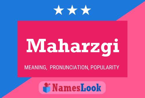 Maharzgi Name Poster