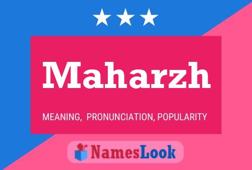 Maharzh Name Poster