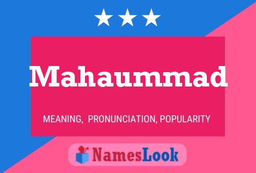 Mahaummad Name Poster