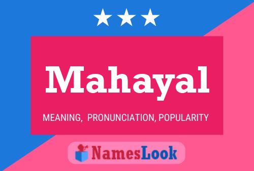 Mahayal Name Poster