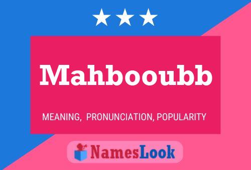 Mahbooubb Name Poster