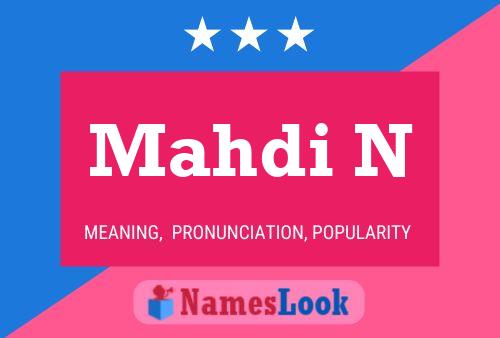 Mahdi N Name Poster