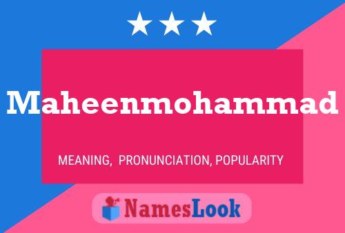 Maheenmohammad Name Poster