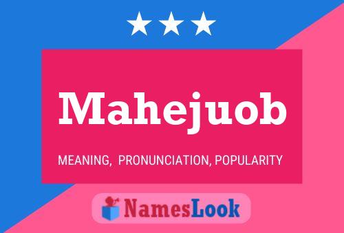 Mahejuob Name Poster