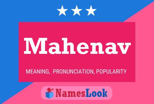 Mahenav Name Poster