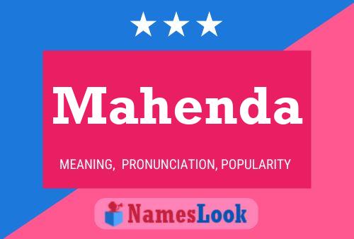 Mahenda Name Poster