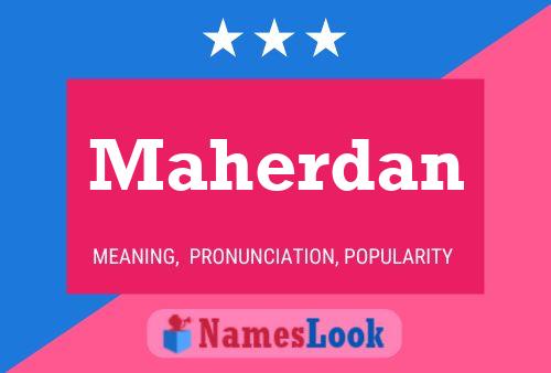 Maherdan Name Poster