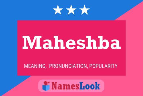 Maheshba Name Poster