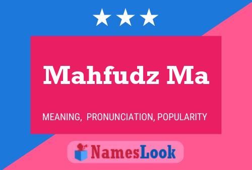 Mahfudz Ma Name Poster