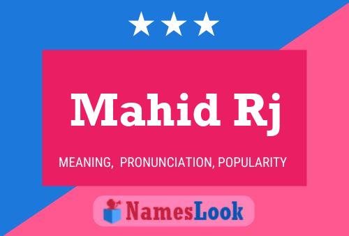 Mahid Rj Name Poster