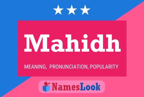 Mahidh Name Poster