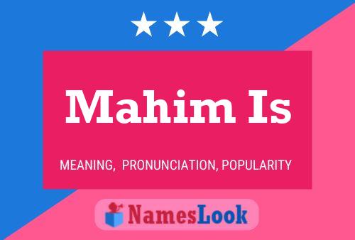 Mahim Is Name Poster