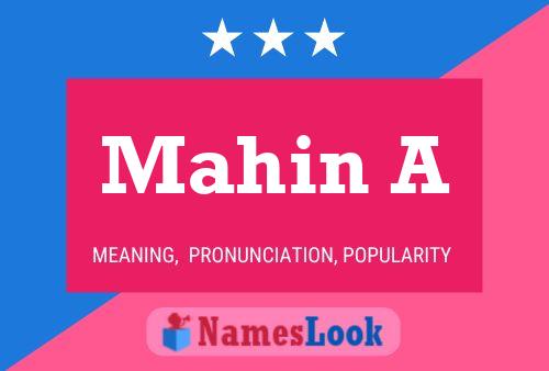 Mahin A Name Poster