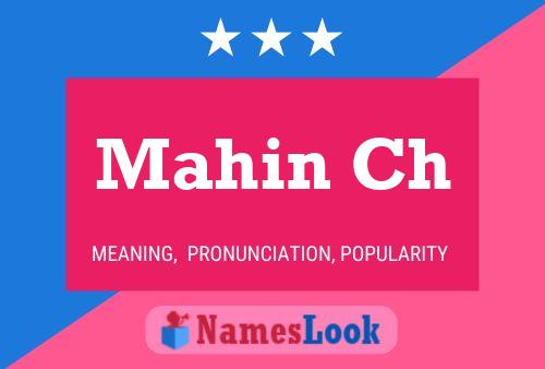 Mahin Ch Name Poster