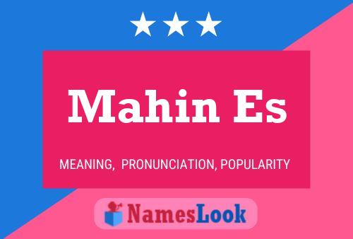 Mahin Es Name Poster