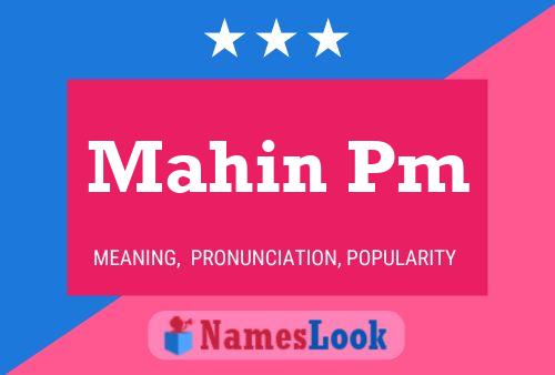 Mahin Pm Name Poster