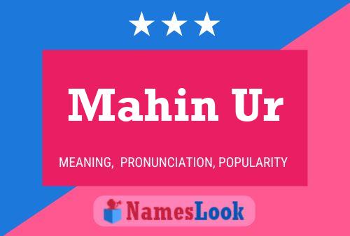 Mahin Ur Name Poster