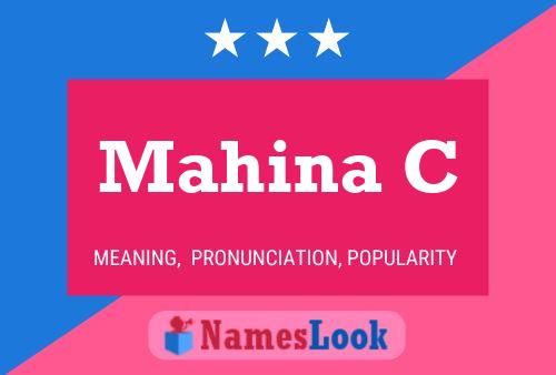 Mahina C Name Poster