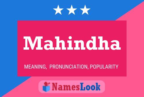 Mahindha Name Poster