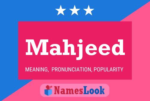 Mahjeed Name Poster