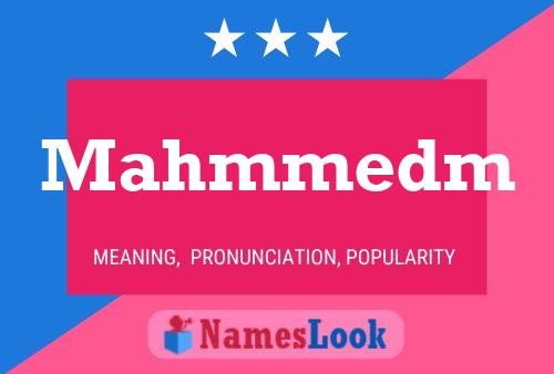 Mahmmedm Name Poster