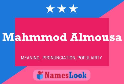 Mahmmod Almousa Name Poster