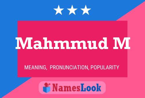 Mahmmud M Name Poster