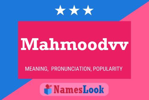 Mahmoodvv Name Poster