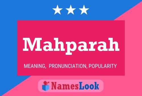 Mahparah Name Poster