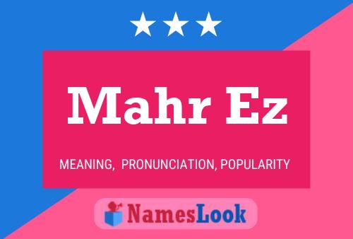 Mahr Ez Name Poster