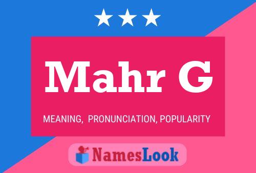 Mahr G Name Poster