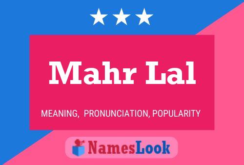 Mahr Lal Name Poster