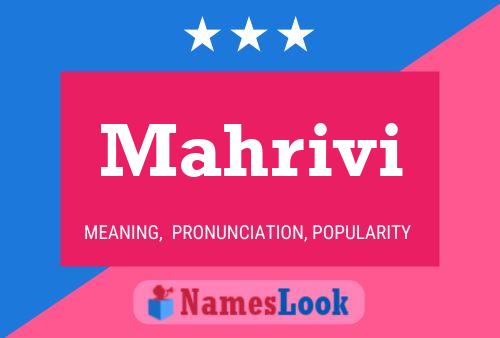 Mahrivi Name Poster