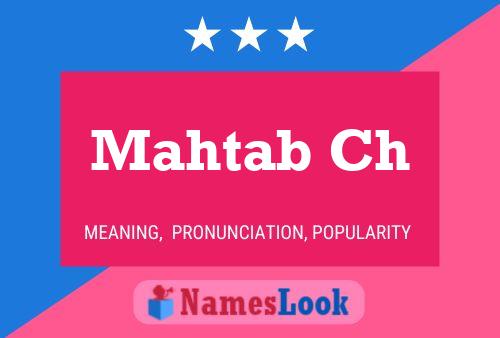 Mahtab Ch Name Poster