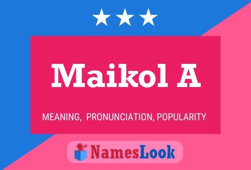 Maikol A Name Poster