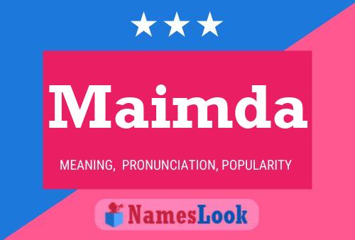 Maimda Name Poster